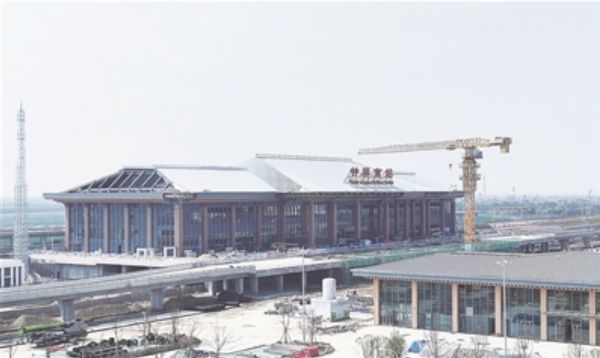 滬渝蓉高鐵鐘祥南站建設(shè)不日完工